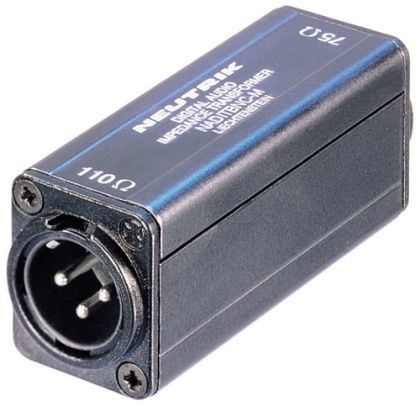 Neutrik NADIT BNC-M Festadapter AES/EBU-Impedanz-Wandler XLR male   BNC_00035923_