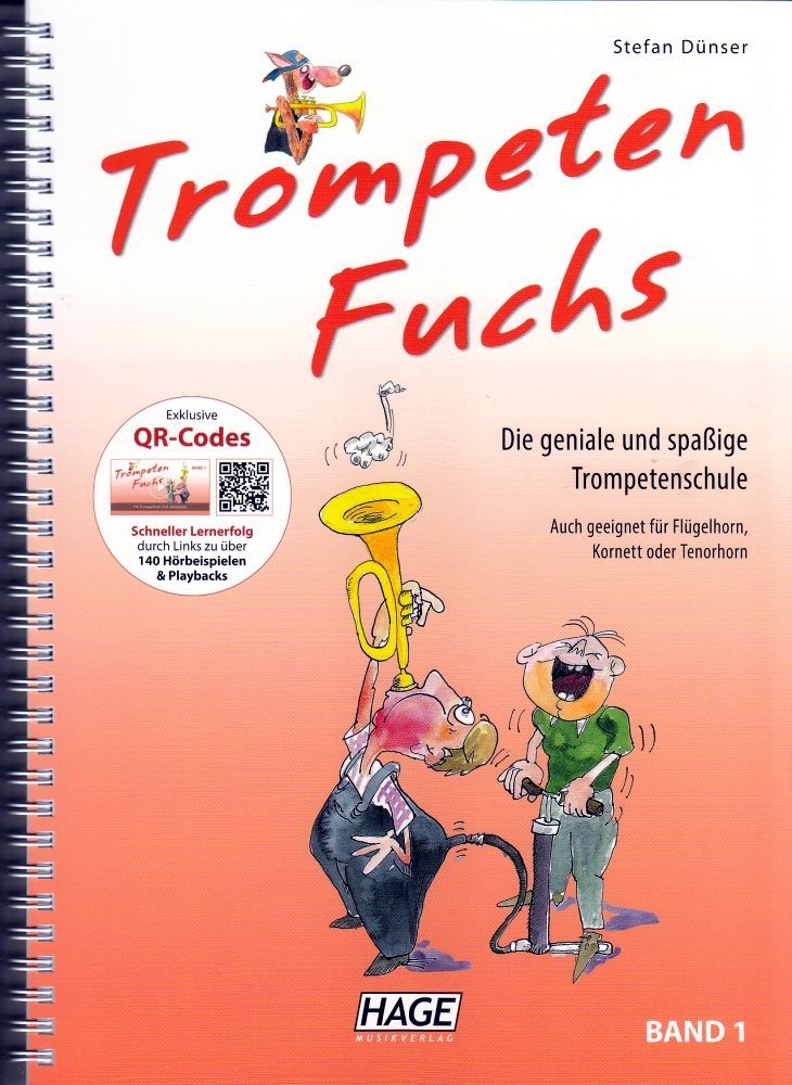 NotenTrompeten Fuchs Band 1 incl.audio downloadcode Stefan Dünser Hage eh 3801