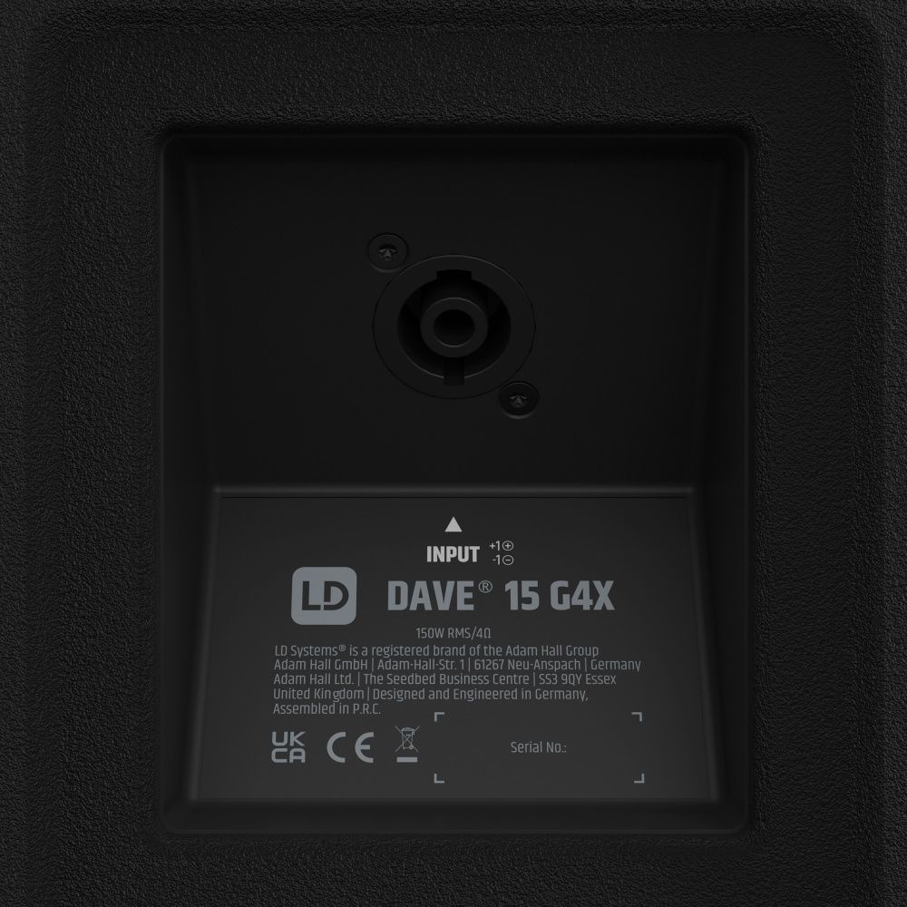 LD Systems DAVE 15 G4X Kompaktes 2.1 PA-System aktiv mit Bluetooth