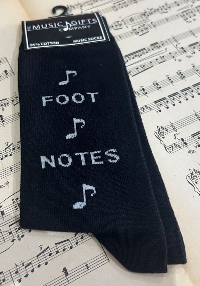 Socken schwarz "Foot Notes" 40-45 Geschenke für Musiker _00055053_