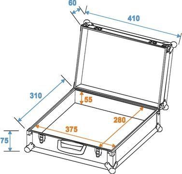 ROADINGER Mikrofon-Case Road 7 Mikrofone schwarz_00027737_