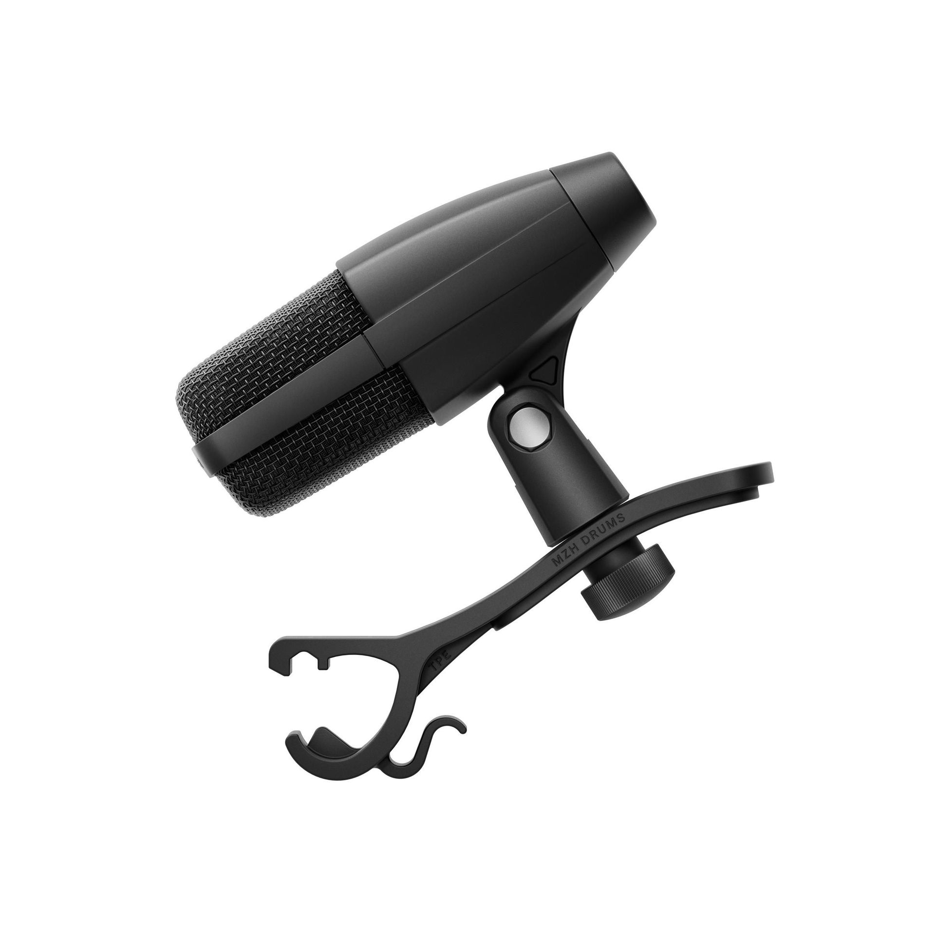 Sennheiser MD 421 Kompakt + Drumclip Dynamisches Allround Mikrofon SET
