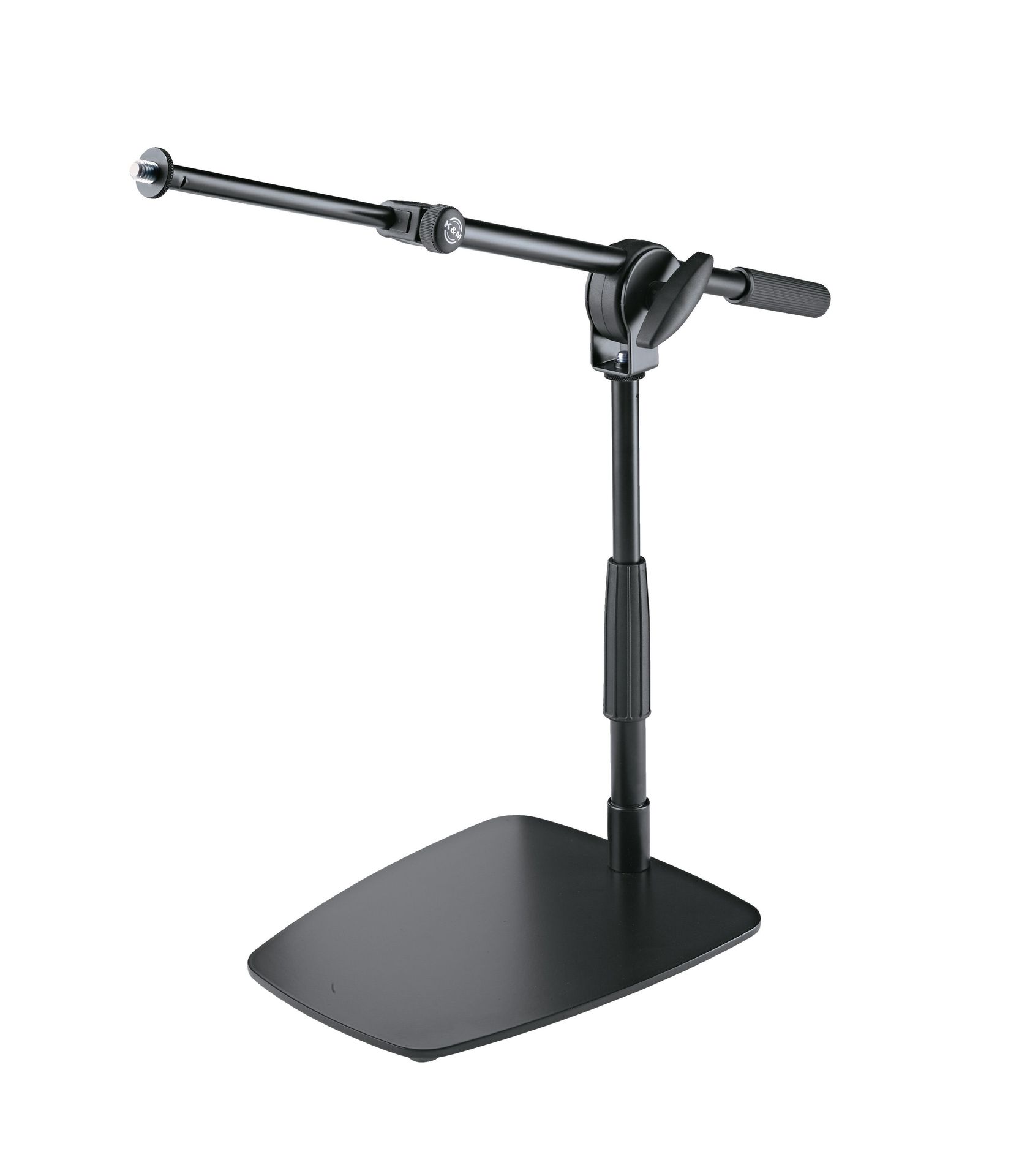 K&M 25993 Mikrofonstativ niedriges platzsparendes Stativ mit Galgen_00051633_