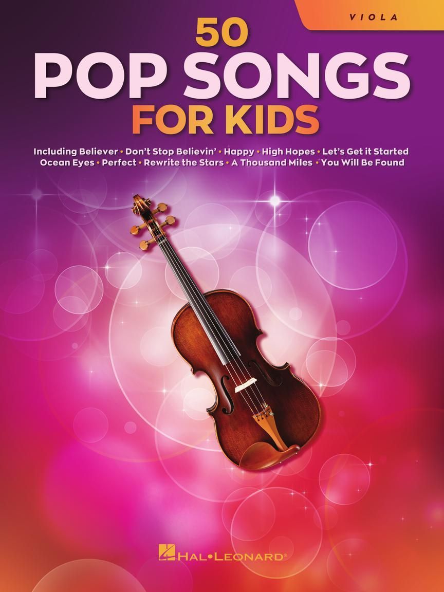 Noten 50 Pop Songs for Kids  Viola / Bratsche HL 00350966