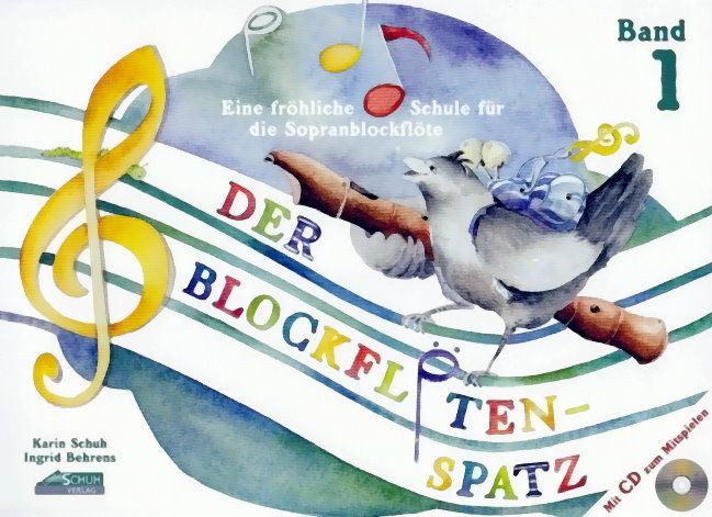 Noten Der Blockflötenspatz 1 incl. CD Schuh Verlag Eine fröhliche Schule 224