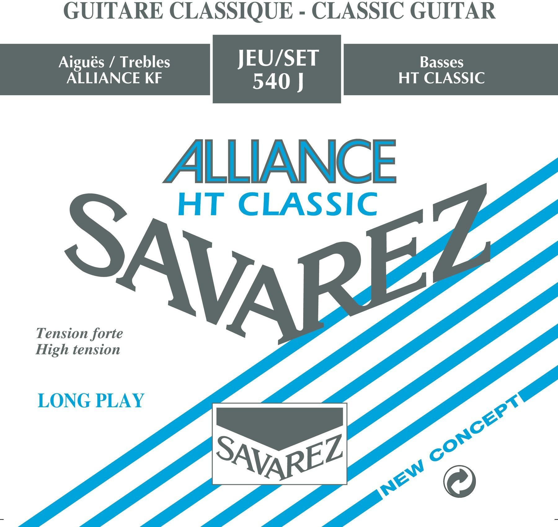 Savarez 540J Blau Nylonsaiten-Satz für Konzertgitarre  Hard Tension_00027660_