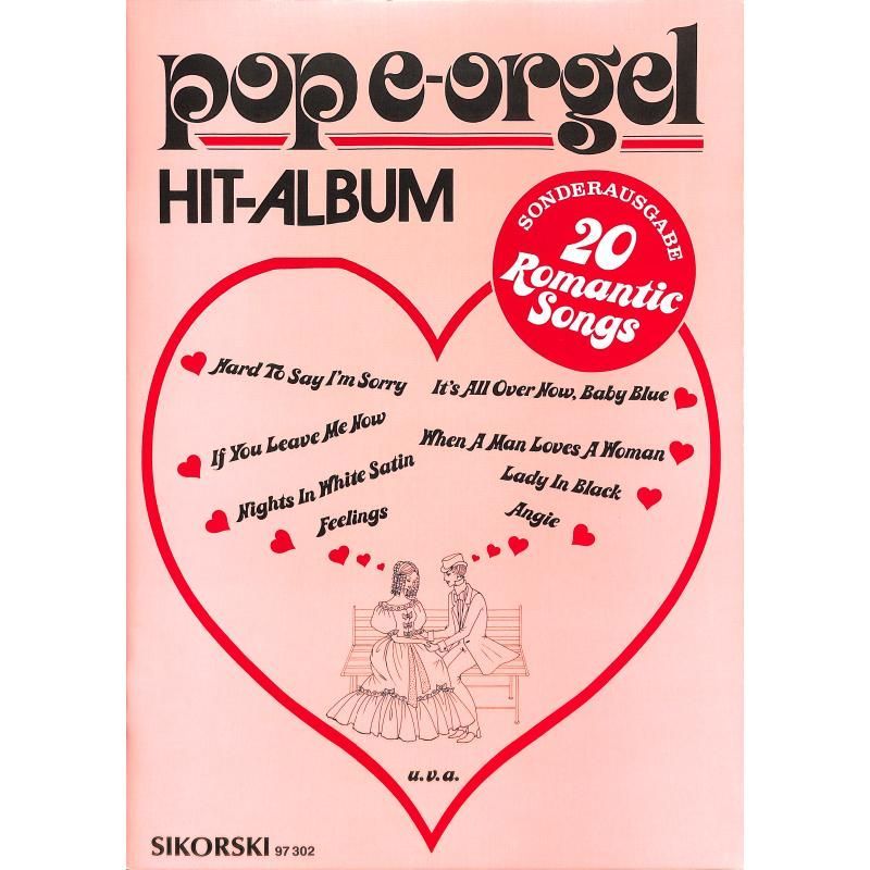 Noten Romantic songs für Keyboard Rock ballads POP e-orgel Album Sikorsk 97302 