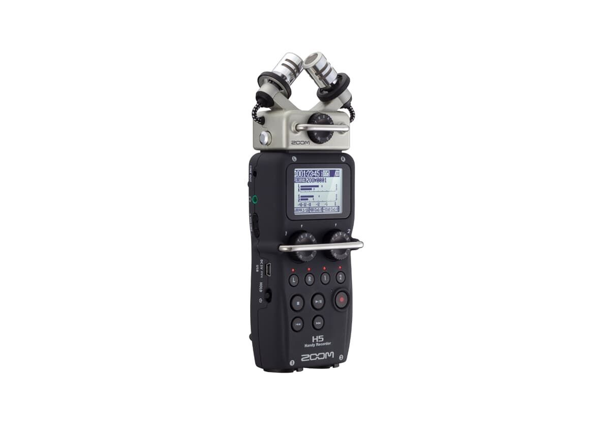 Zoom H5 Black tragbarer Audiorecorder Handy Recorder mit Stimmgerät und Metronom