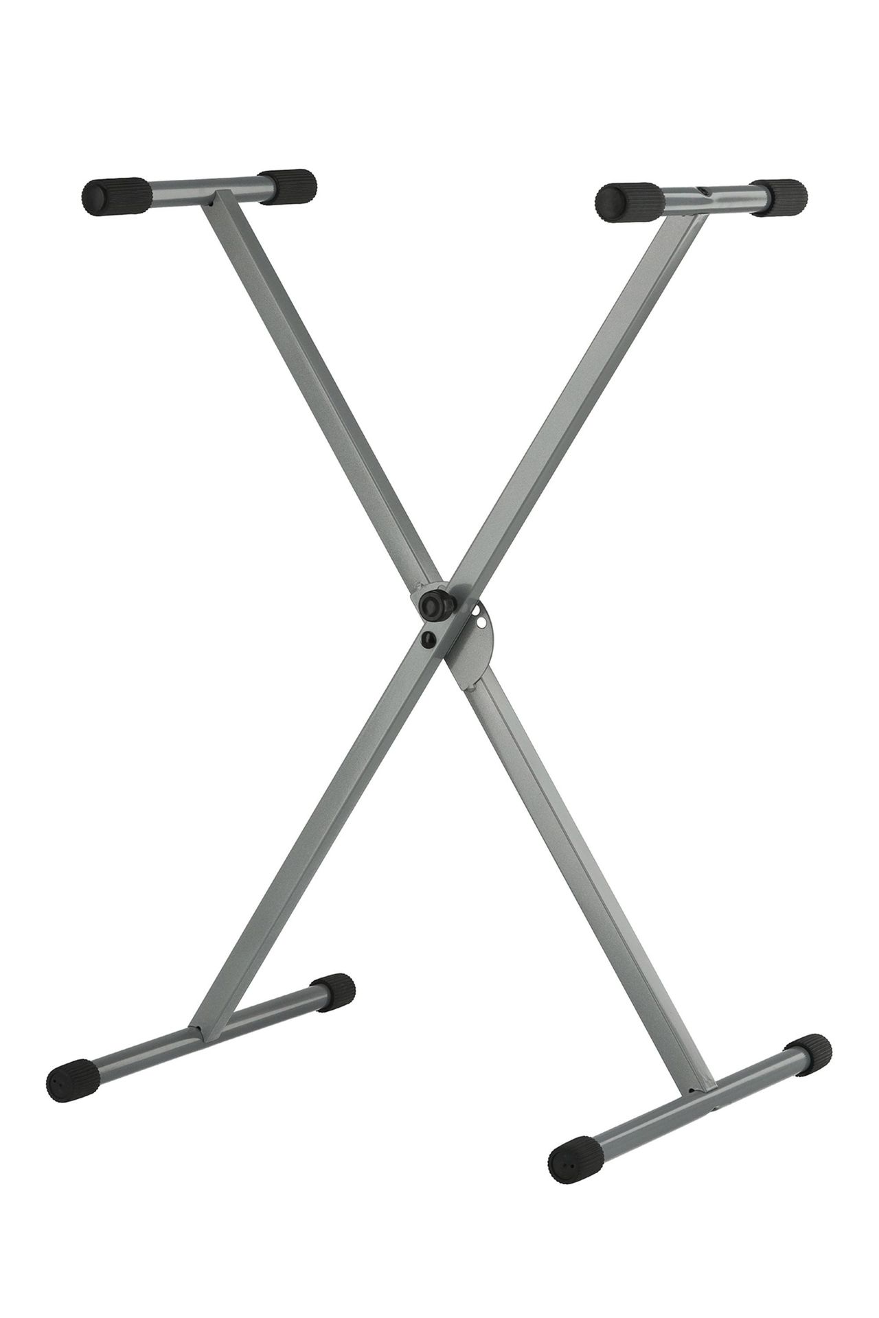 Markstein Keyboardständer, X-Stativ, Alu, Silber, Lochscheibenverstellung