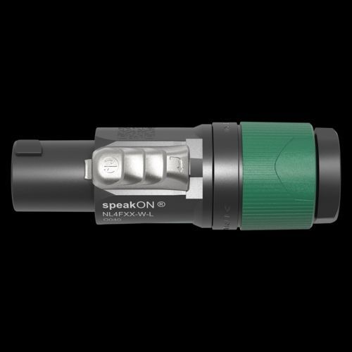 Neutrik NL4FXX-W-L Speakonstecker 4-polig schwarz