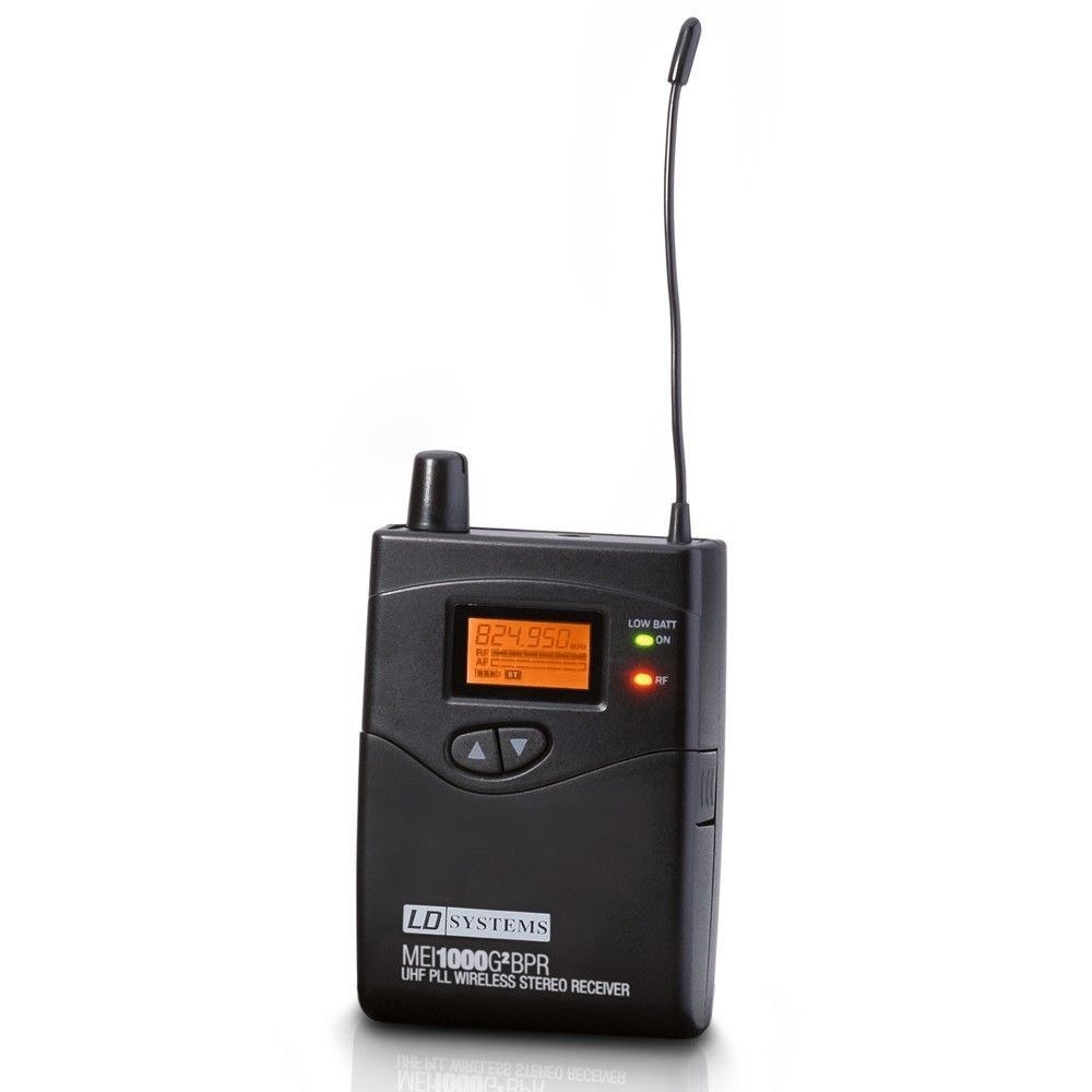 LD Systems MEI 1000 BPR G2 In-Ear Empfänger 823 - 832 MHz und 863 - 865 MHz 