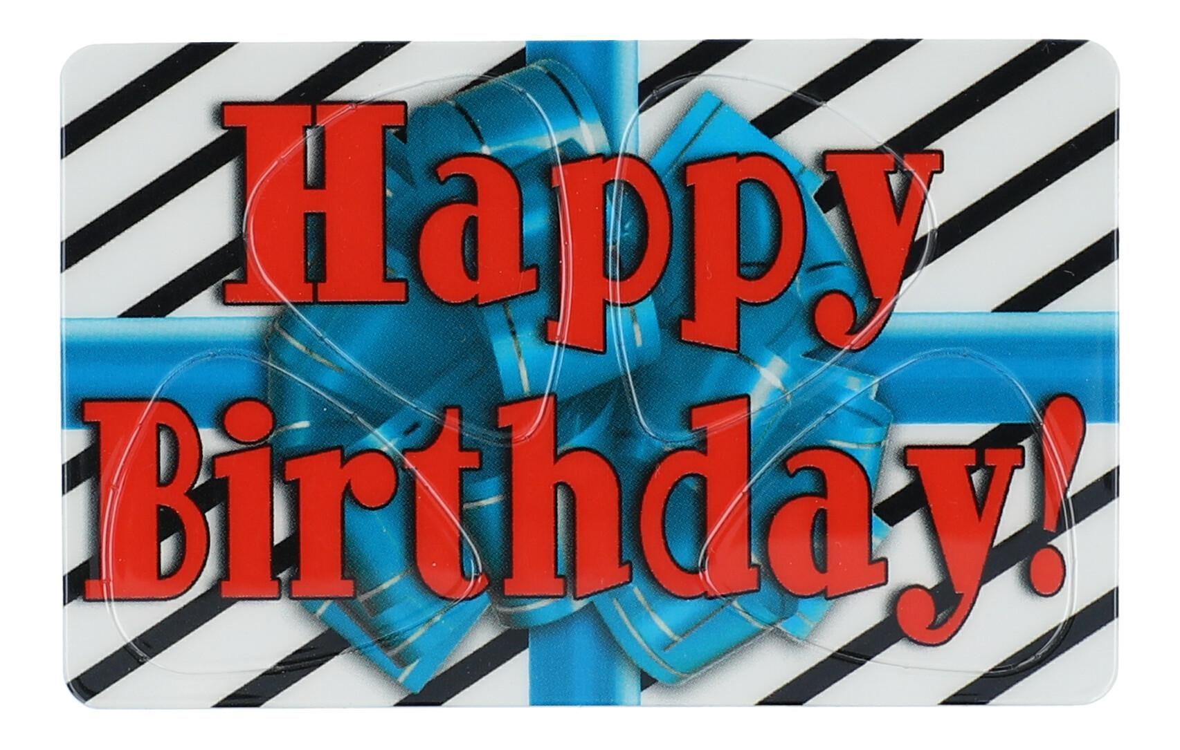 4250926738884 - Plektrum-Karte mit 4 Plektren Happy Birthday ca 54 x 85 cm Pick 4250926738884 - Plektrum-Karte mit 4 Plektren Happy Birthday ca 54 x 85 cm Pick