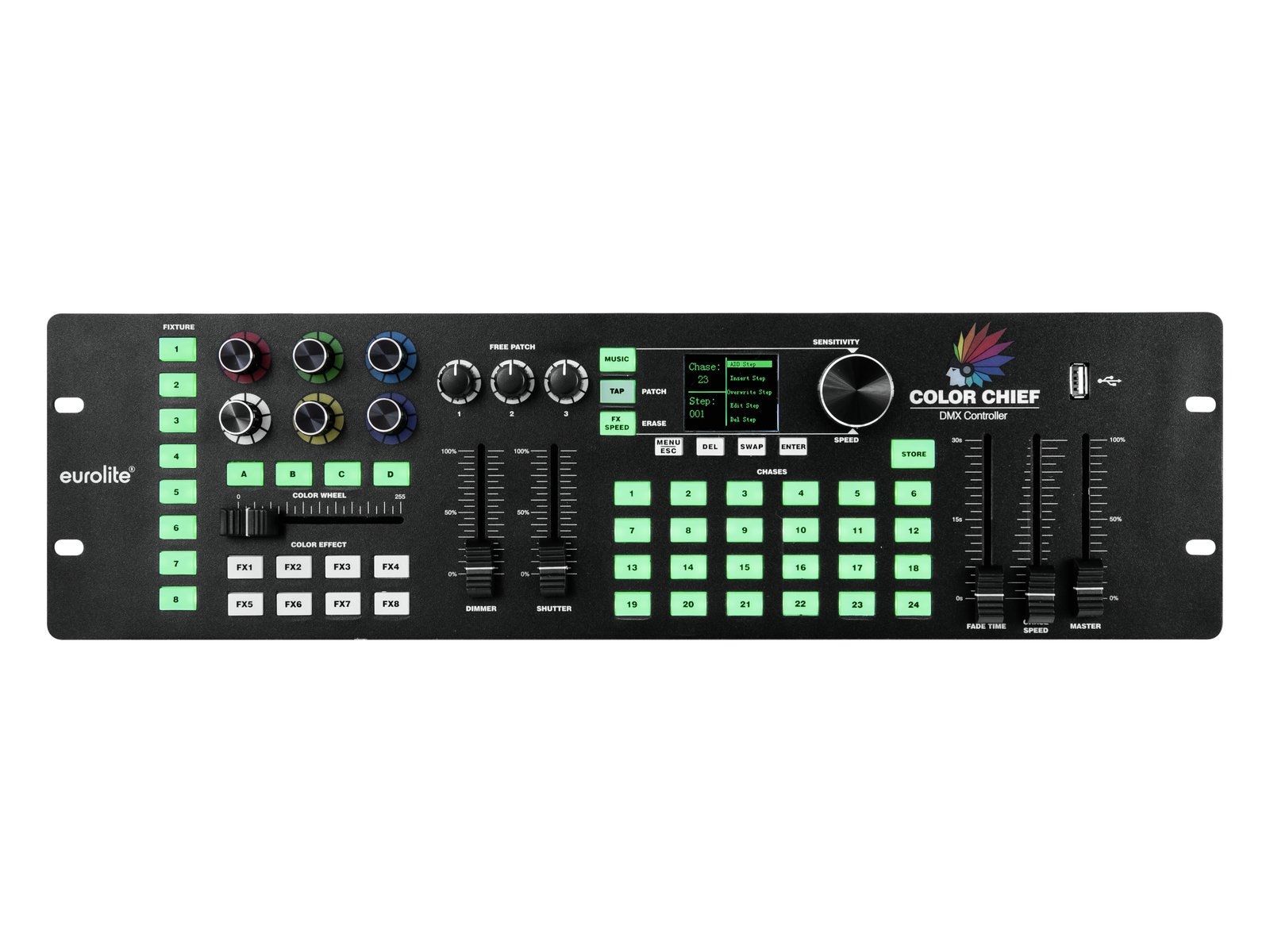 EUROLITE DMX LED Color Chief Controller DMX-Lichtmixer mit innovativer Steuerung