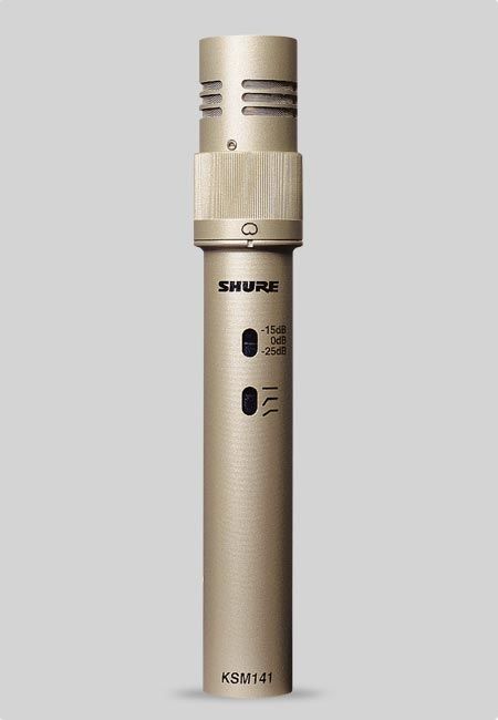 Shure KSM 141/SL Studio Mikrofon, Kleinmembran, Niere/ Kugel, Kondensator, silbe_00002833_