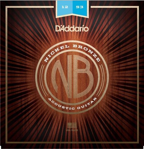 D'Addario NB1253 Nickel Bronze  Akustik Saiten, 6 Strings 012-053