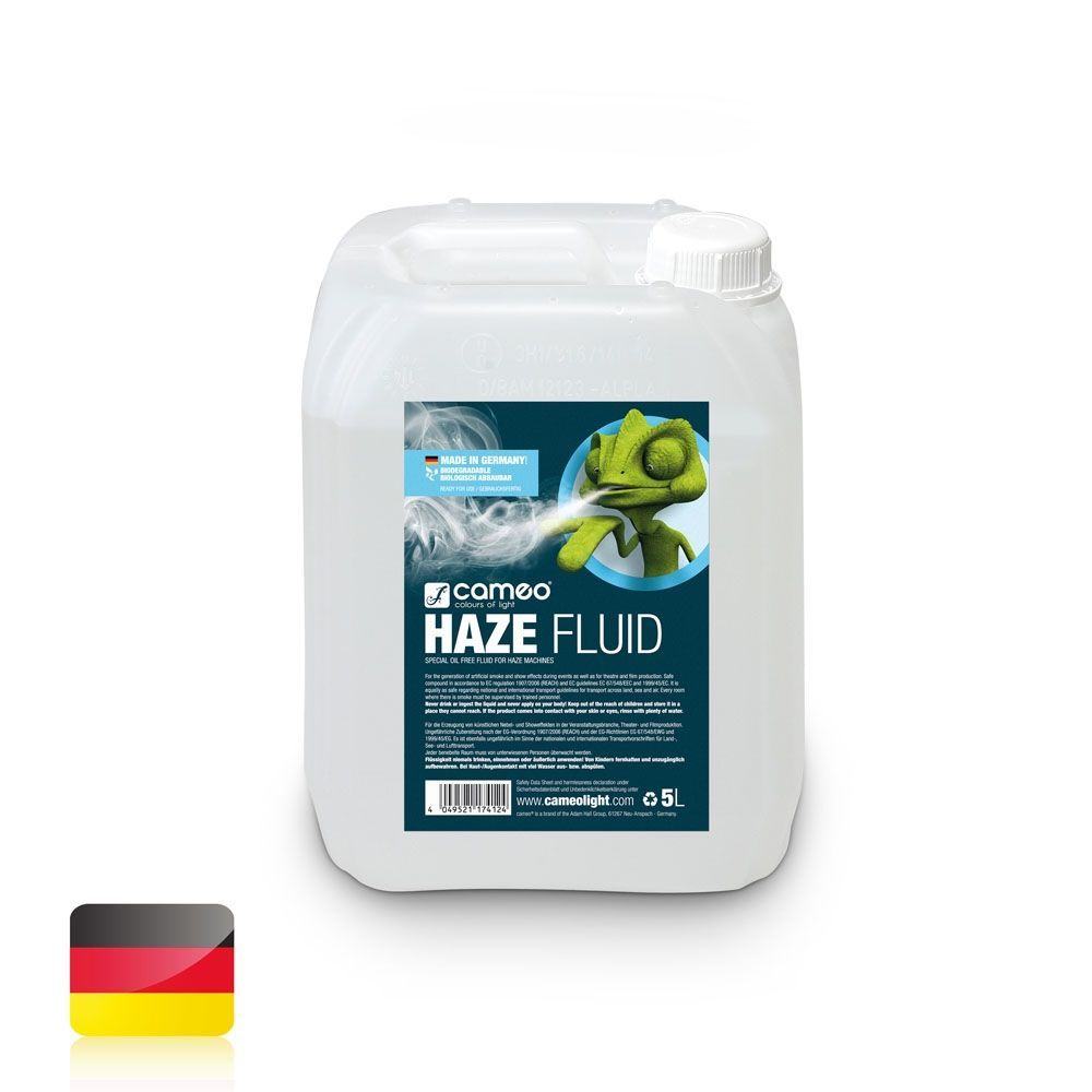 Cameo HAZE Fluid 5L  für feine Nebeldichte und lange Standzeit, ölfrei