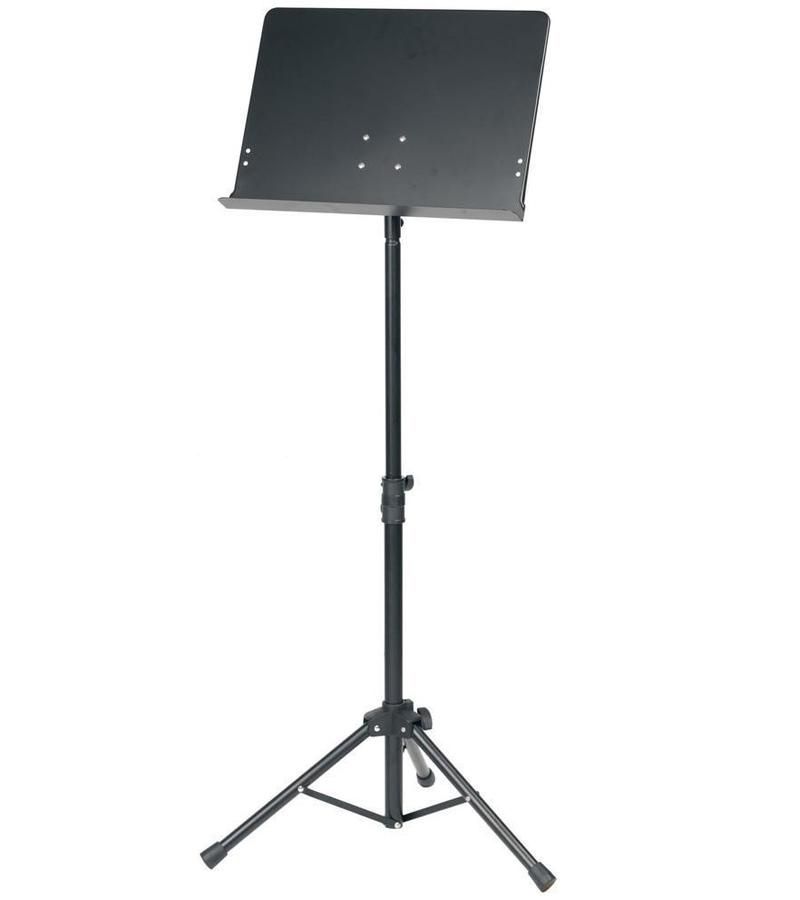 Orchesterpult Notenpult Metall MBL, Vollblech-Notenauflage, 65-125cm Höhe