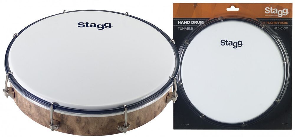 Stagg HAD-010W Tambourin, 10", 25cm Durchmesser, stimmbar