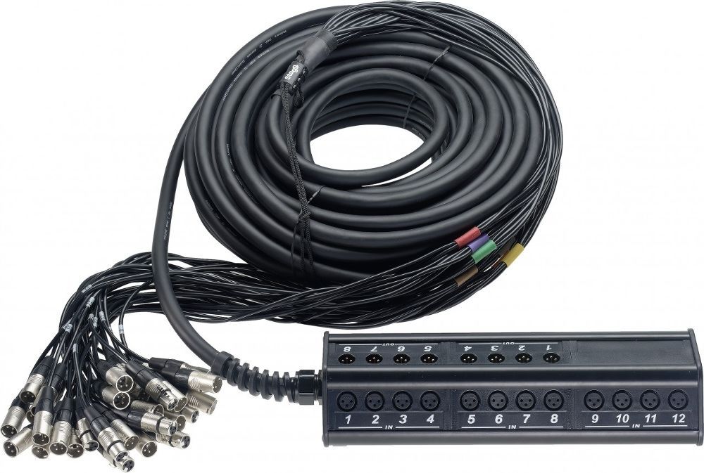 Mark Audio 248/30  Multicore 24/8 Länge: 30,0 m mit Original REAN Stecker