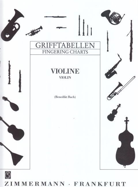 Noten Grifftabelle Violine praktische Grifftabelle Zimmermann ZM 90129_00009571_