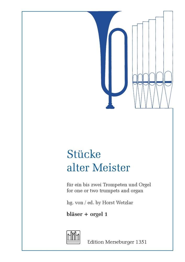 Noten Stücke alter Meister 1-2 Trompeten & Orgel Ed.Merseburger 1351 trumpet
