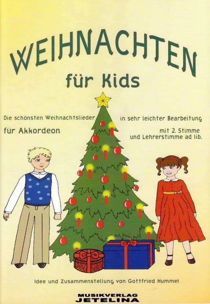 Noten Weihnachten für Kids Akkordeon zusammengestellt 71010766 Jetelina  - Onlineshop Musikhaus Markstein